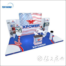 Fashionable fast tension fabric trade show display customized design booth exhibition and produce with lower price